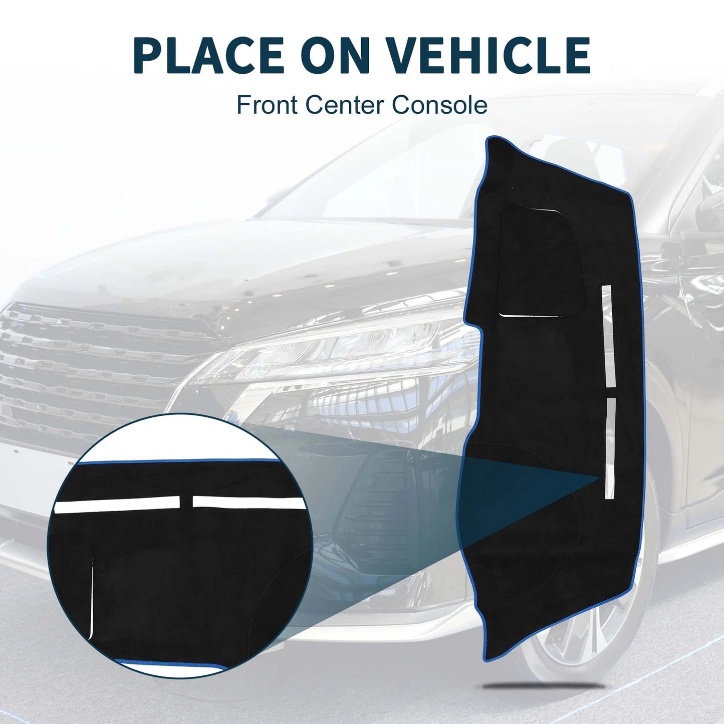 Dashboard Cover Mat for Nissan Note E12 2012-2020 Black Blue