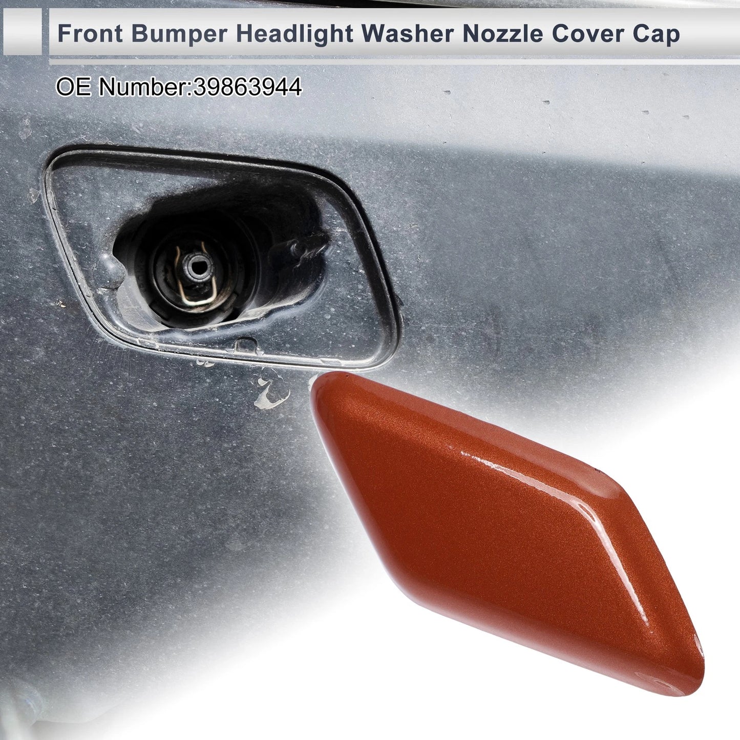 Front Right Bumper Headlight Washer Nozzle Cover for Volvo C30 (2007-2013)
