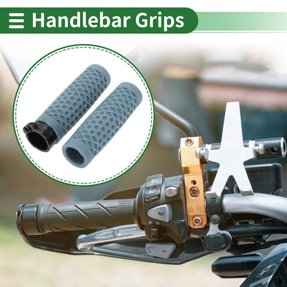 Hand Grips Cover Kit / 25mm / Handlebar Cover TPU Blue for Motorcycle