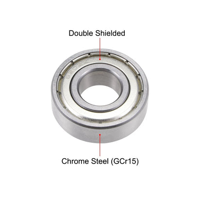 Ball Bearing 15x35x11mm Double Shielded ABEC-3 Bearings 2 x for Make Model