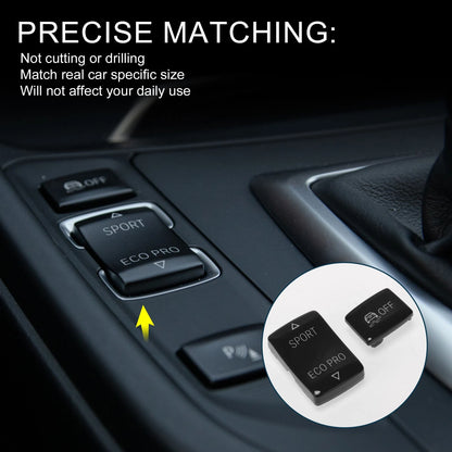 SPORT ECOPRO OFF Button Cover  for BMW 1 2 3 4 Series Black