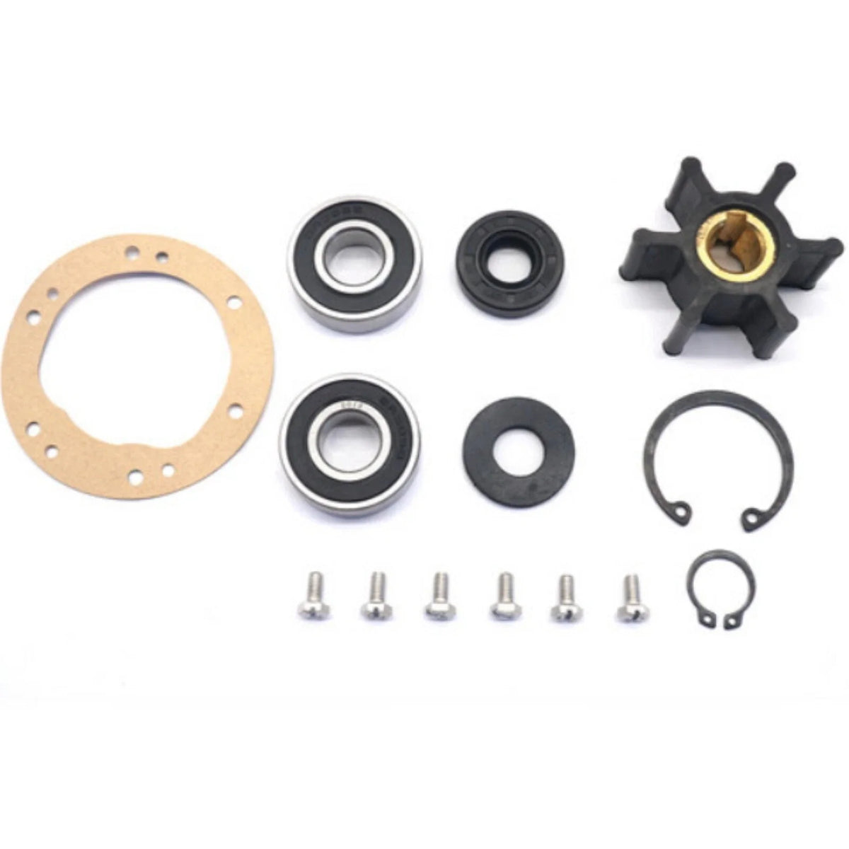 Sea Water Pump Repair Kit for Yanmar 3GM/3GMF/3GM30F with 2.75" OD Gasket
