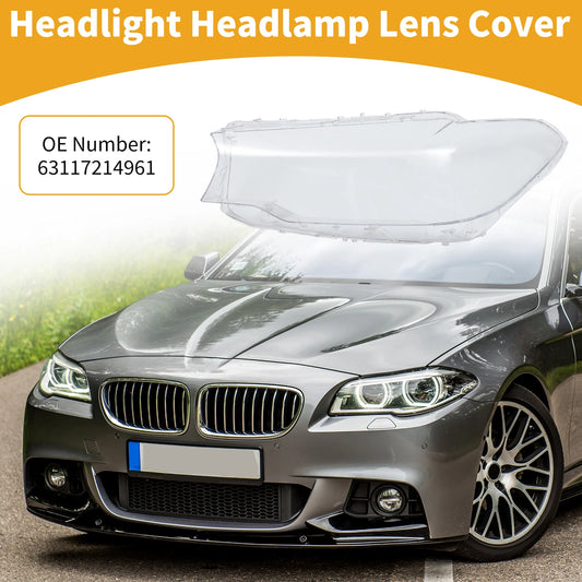 1 Pc Front Left Headlight Lens Cover for BMW 5 Series (2017-2018)