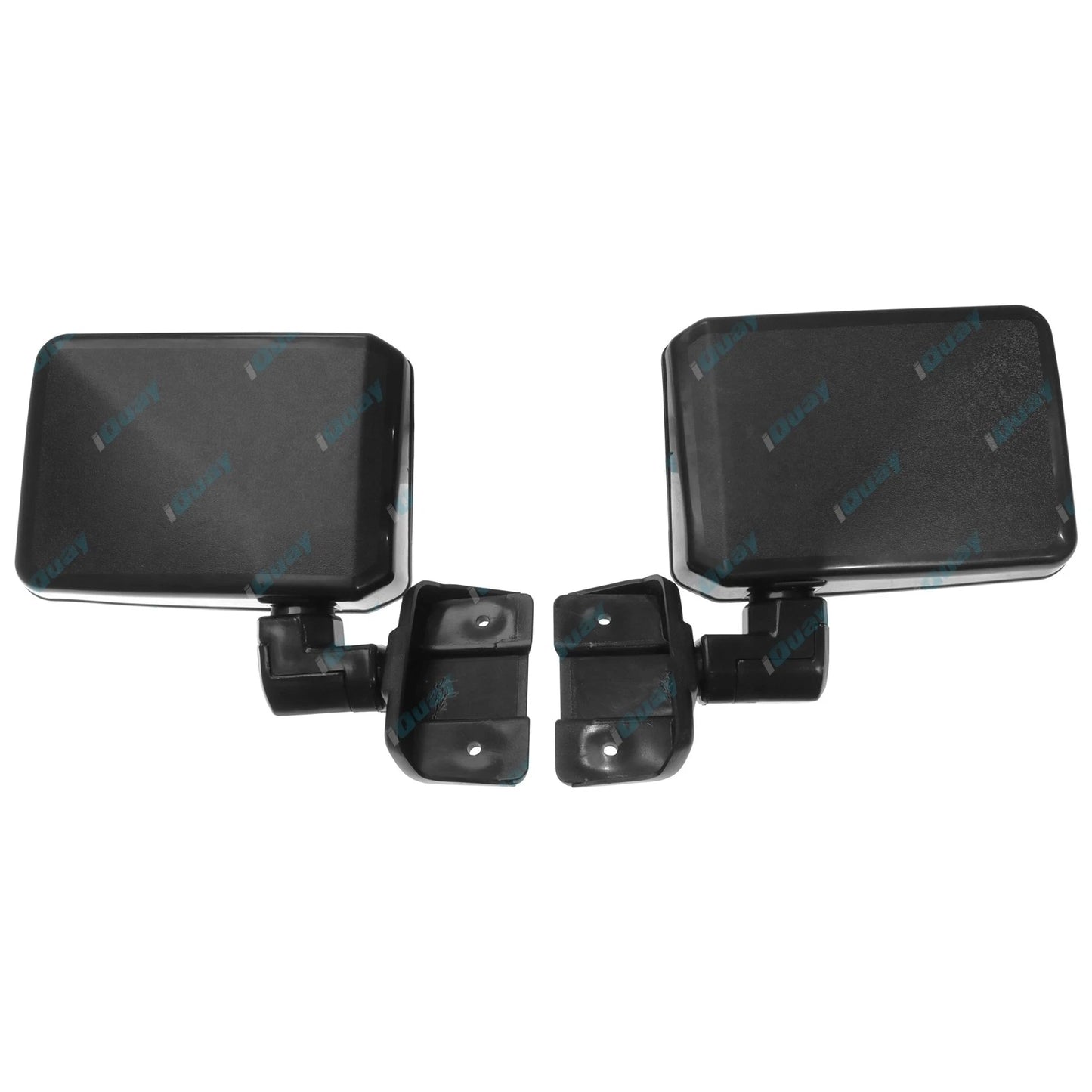 Black Door Mirrors Pair for Toyota Landcruiser (1984-Onward)