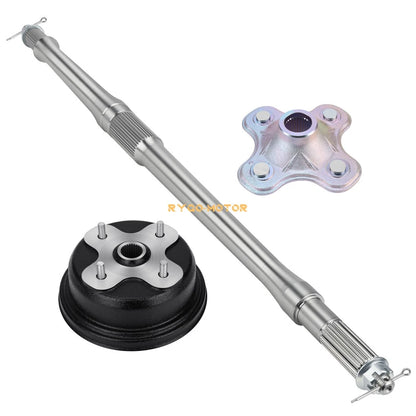 Rear Axle Shaft & Drum Hub for Yamaha Big Bear 350 Kodiak (1997–1999)