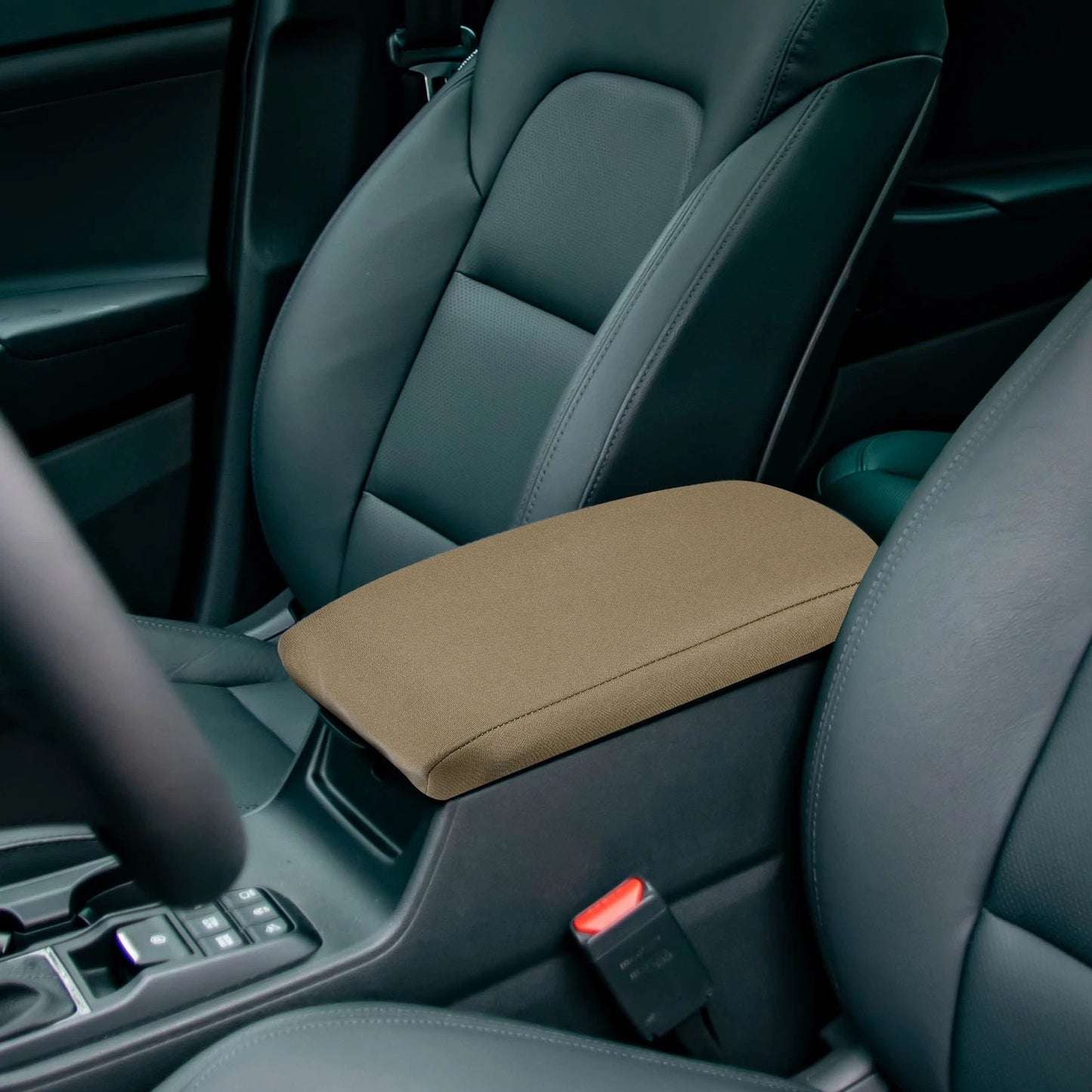 Center Console Armrest Cover for Subaru Forester (2015-2018) Dark Brown