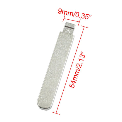 10 x Metal Uncut Blank Key Blades for Honda Accord (2003-2007)