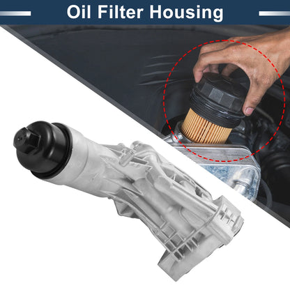 Engine Oil Cooler Filter Housing with Gaskets for BMW 330i, 530e (2017-2023)