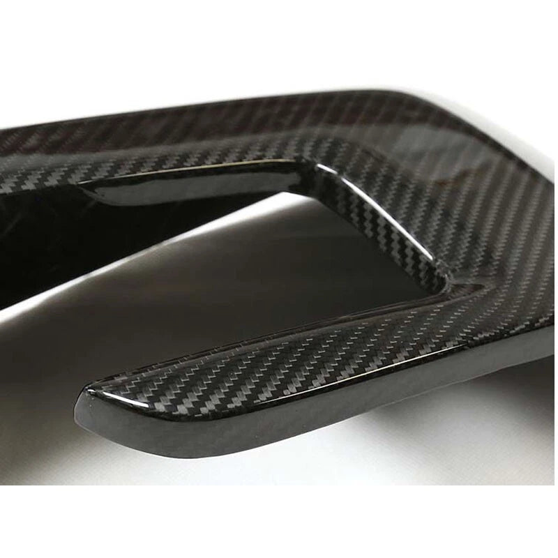 Real Carbon Fiber Side Mirror Cover Trim Fit For Ford F150 2021-2023