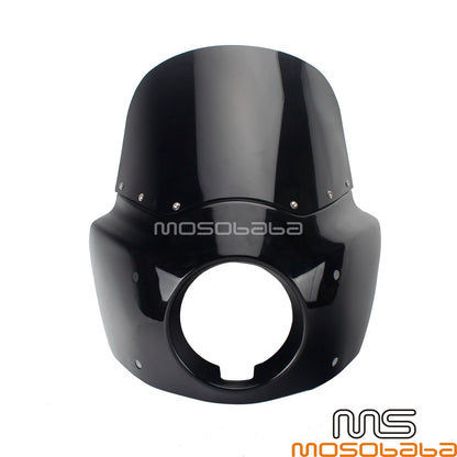 Front Headlight Fairing w/ Extension Blocks for Harley Motorcycle