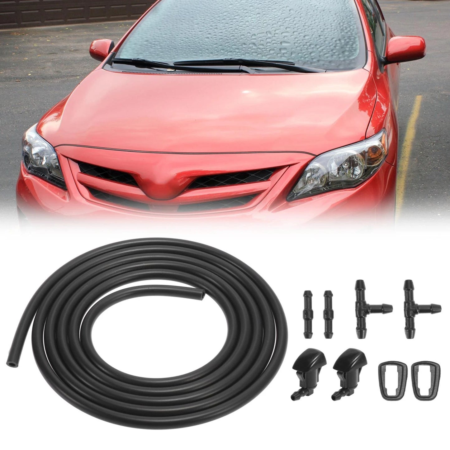 7 x Windshield Wiper Fluid Squirter Nozzles for Toyota Sienna (2004-2020)