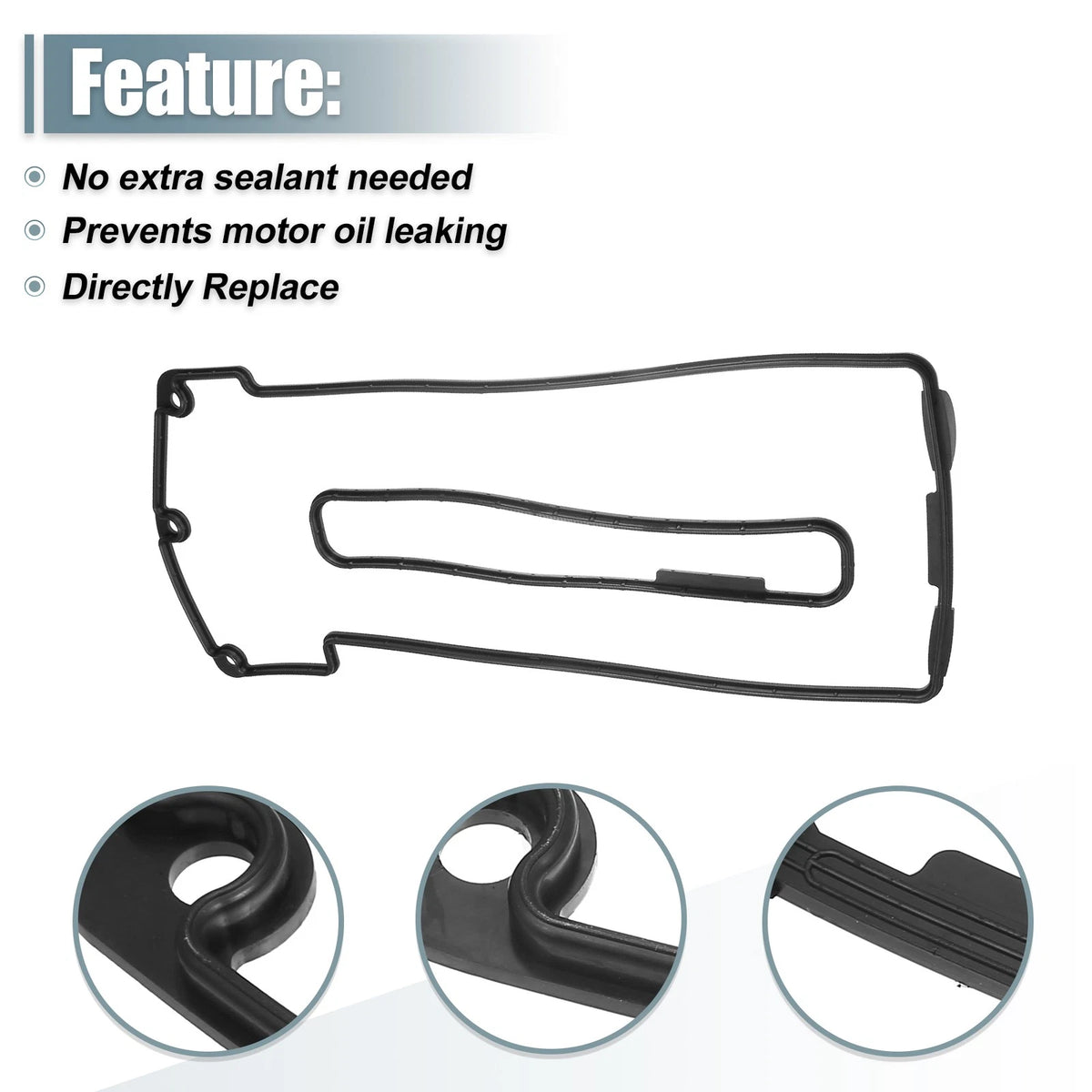 Car Valve Cover Gasket Set for BMW 740iL (1996-1998)