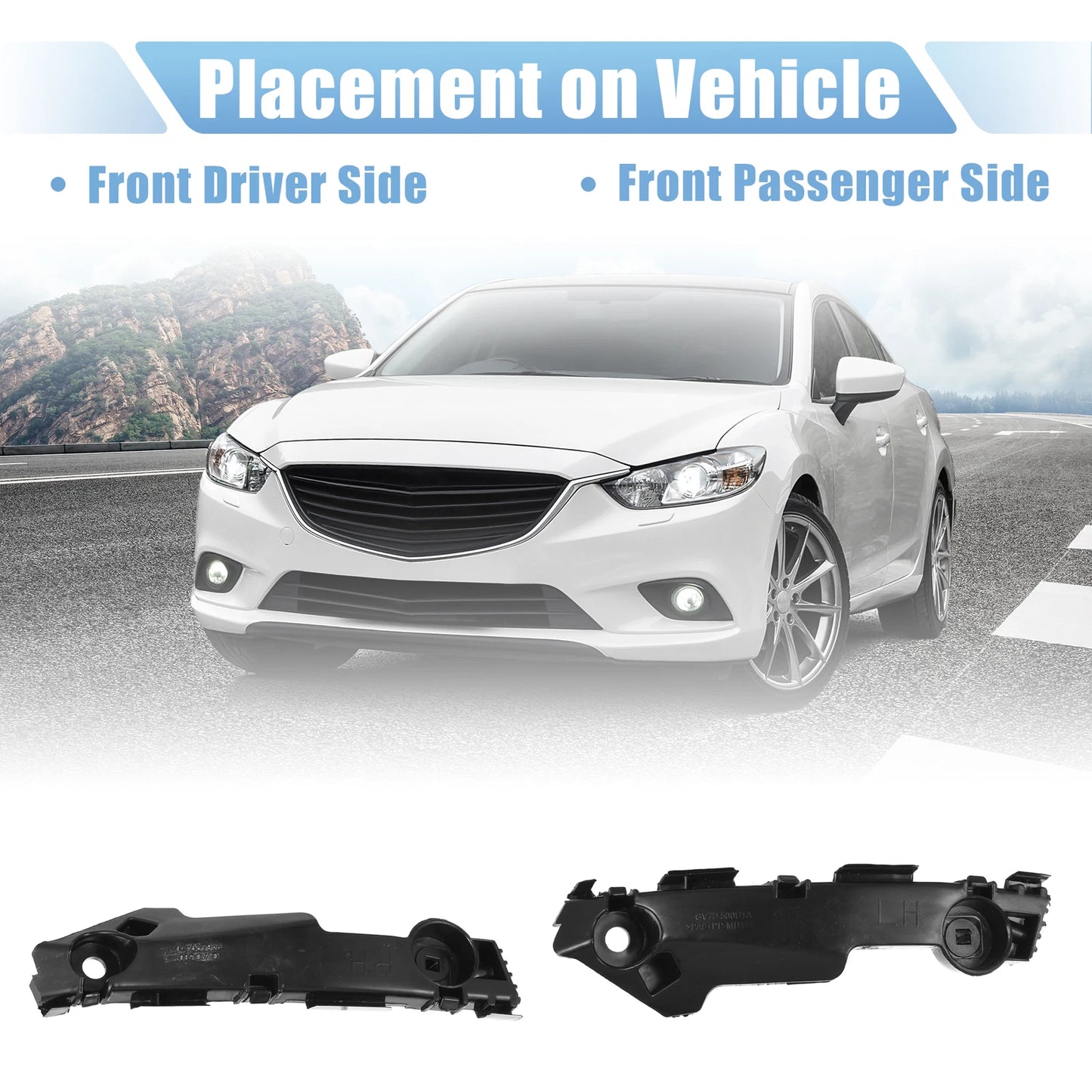 Left Right Front Bumper Bracket for Mazda 6 GH (2007-2012)