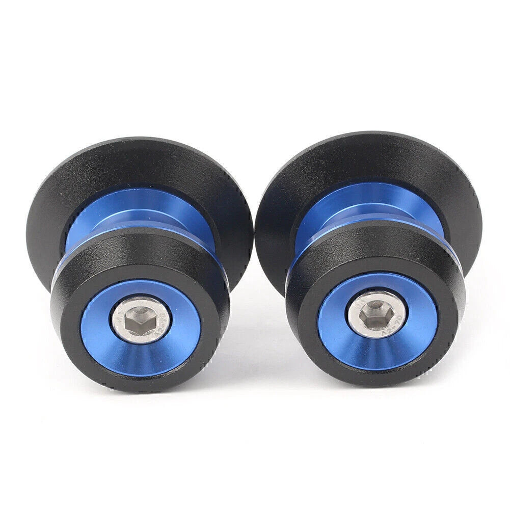 6mm Blue Swing Arm Spool Slider for Yamaha YZF R1 R3 R6 MT-09 MT-10
