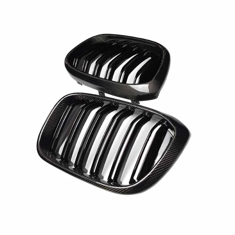 Real Carbon Fiber Front Bumper Grille Grill for BMW X3 G01 X4 G02 2018-2021
