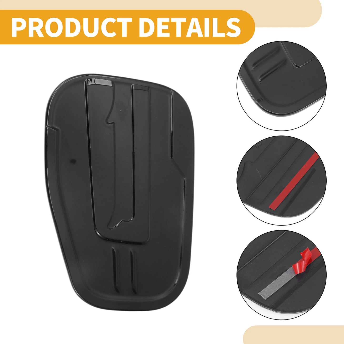 Fuel Tank Door Cap for Ford Ranger 2023-2025 Fuel Filler Flap Cover Black