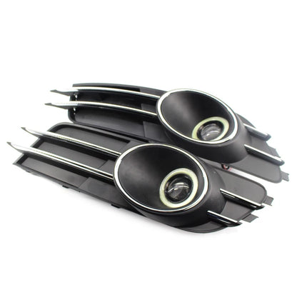Lower Bumper Fog Light Grille Cover for Audi A6 C7 (2011-2015)