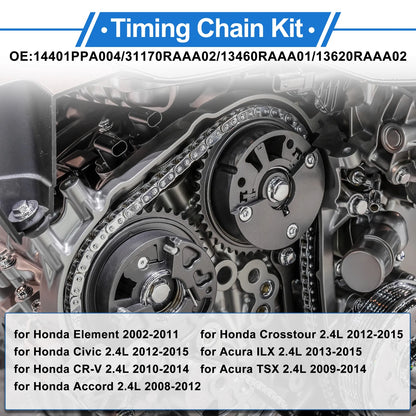 Timing Chain Kit for Honda CR-V, Accord, Civic, Acura ILX, TSX