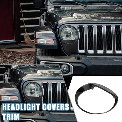 Headlight Lamp Stickers for Jeep Wrangler JL Sport 2018-2020 ()