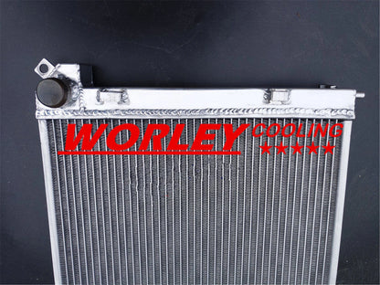3 Row Alu Radiator + Fan for Mini One Cooper R50 R52 R53 1.4 1.6 AC (2002-2007)