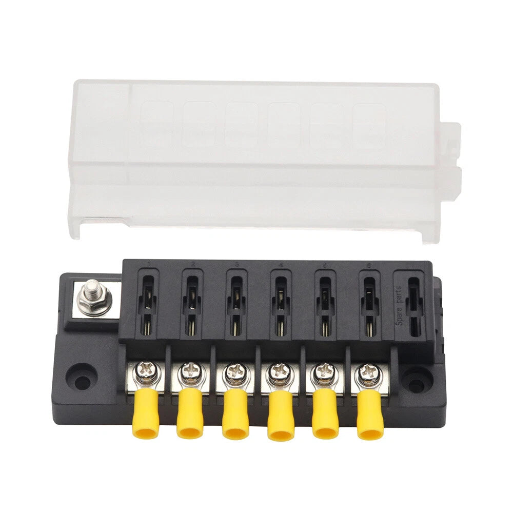 6-Way Compact Fuse Box 32V DC 300A for Universal Applications