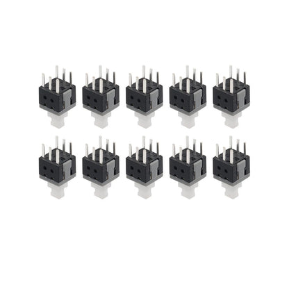 10 x 5.8x5.8x10mm Tactile Self Lock 6 Pin Push Button Switch for Various Models