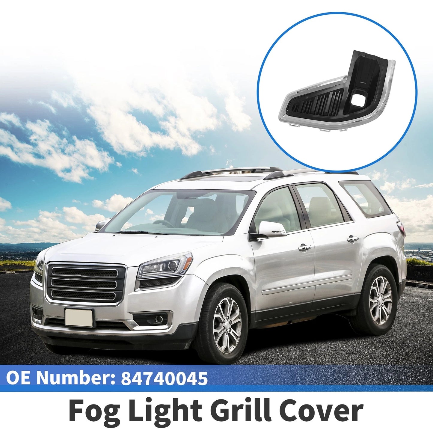 Front Right Fog Light Grill for GMC Acadia (2020 - 2022)
