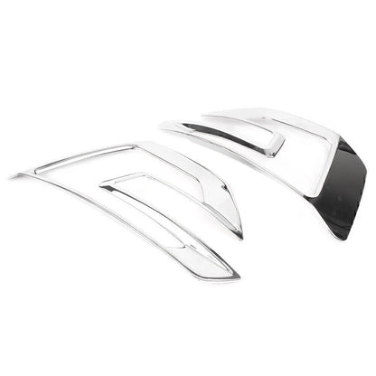 Front Fog Light Bezel Covers for Ford Explorer Sport (2016-2017) Chrome