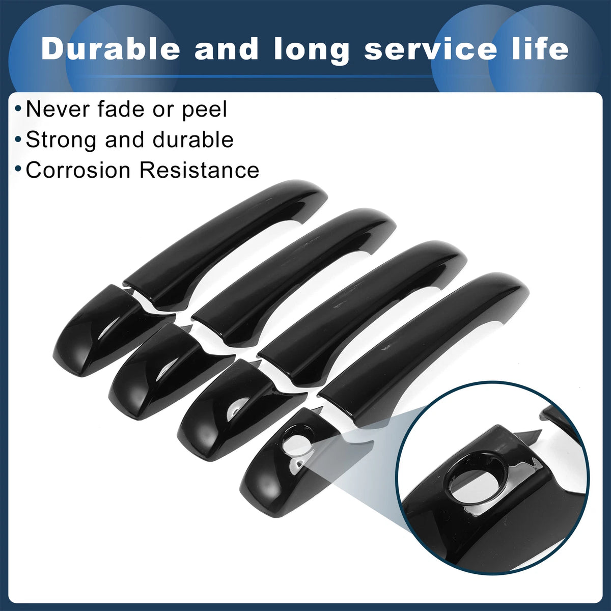 Car Door Handle Cover Trim for Jeep Grand Cherokee (2011-2023)