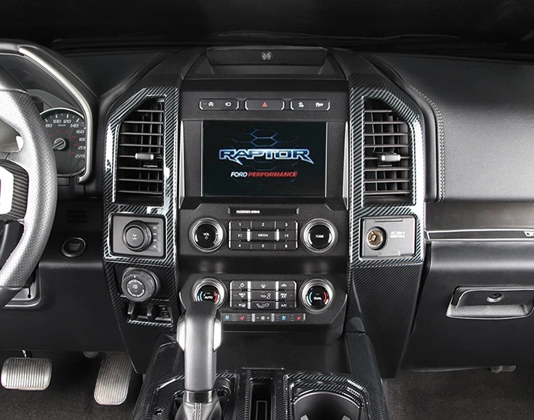 Carbon Fiber Air Vent Outlet Cover Trim for Ford F150 (2015-2019)