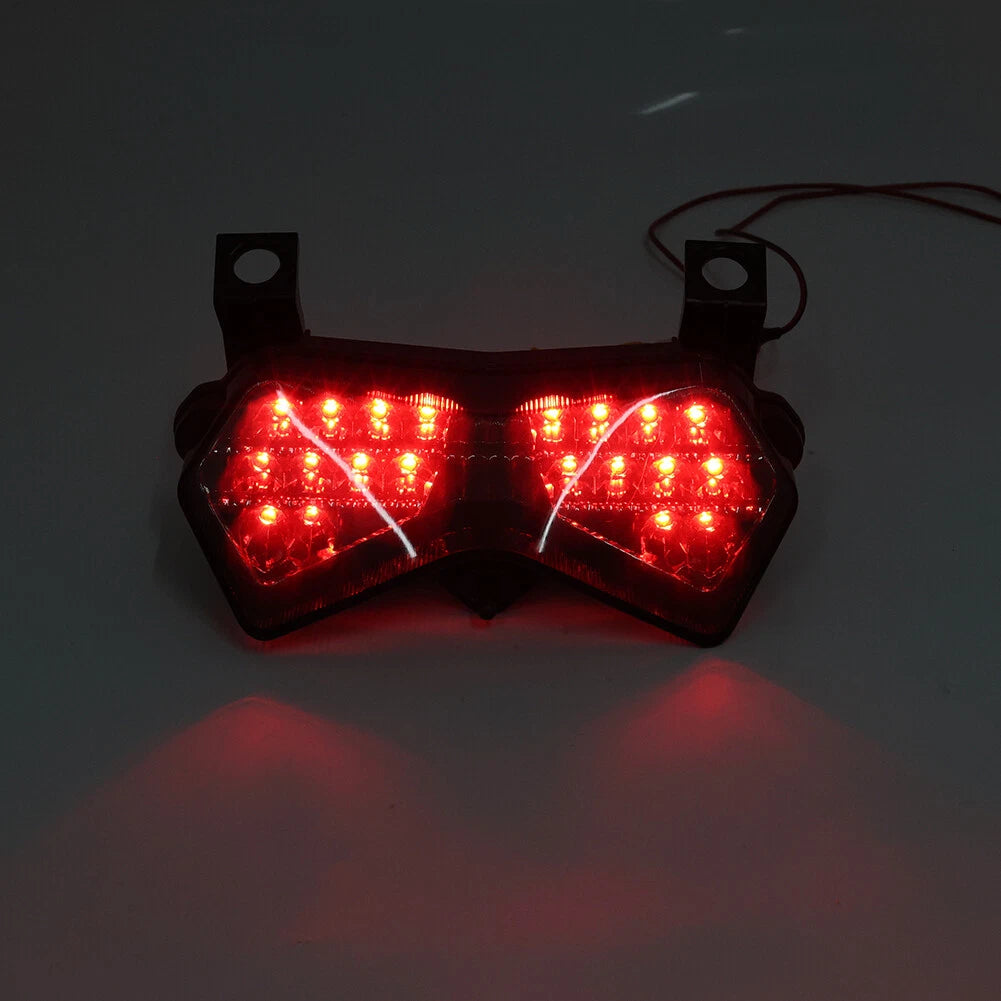 Black LED Tail Light Turn Signal for Kawasaki Z750 ZX6R (2003-2006)