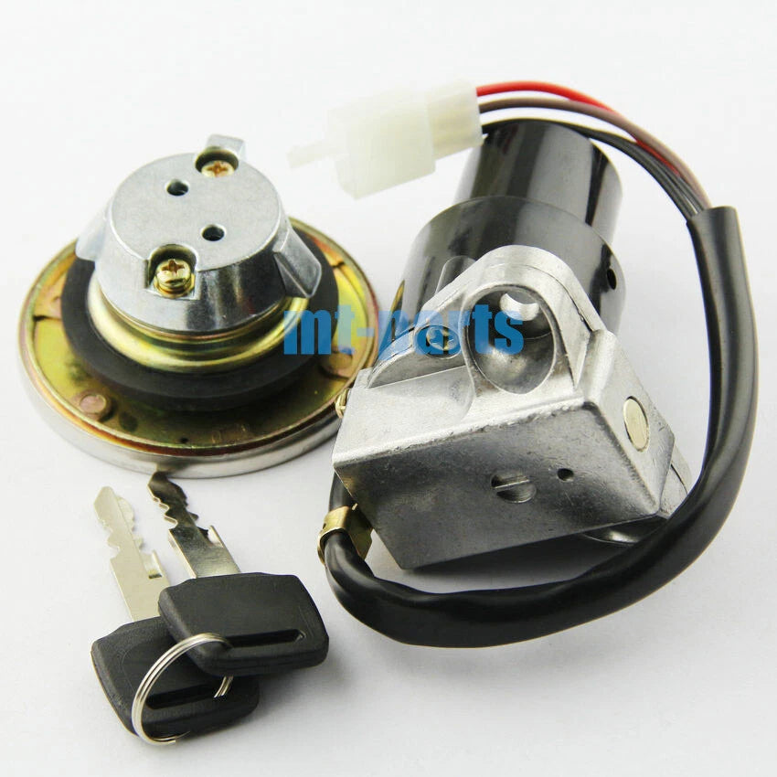 Ignition Key Switch & Fuel Tank Cap Lock Set for Yamaha FZR250 (1987-1988)