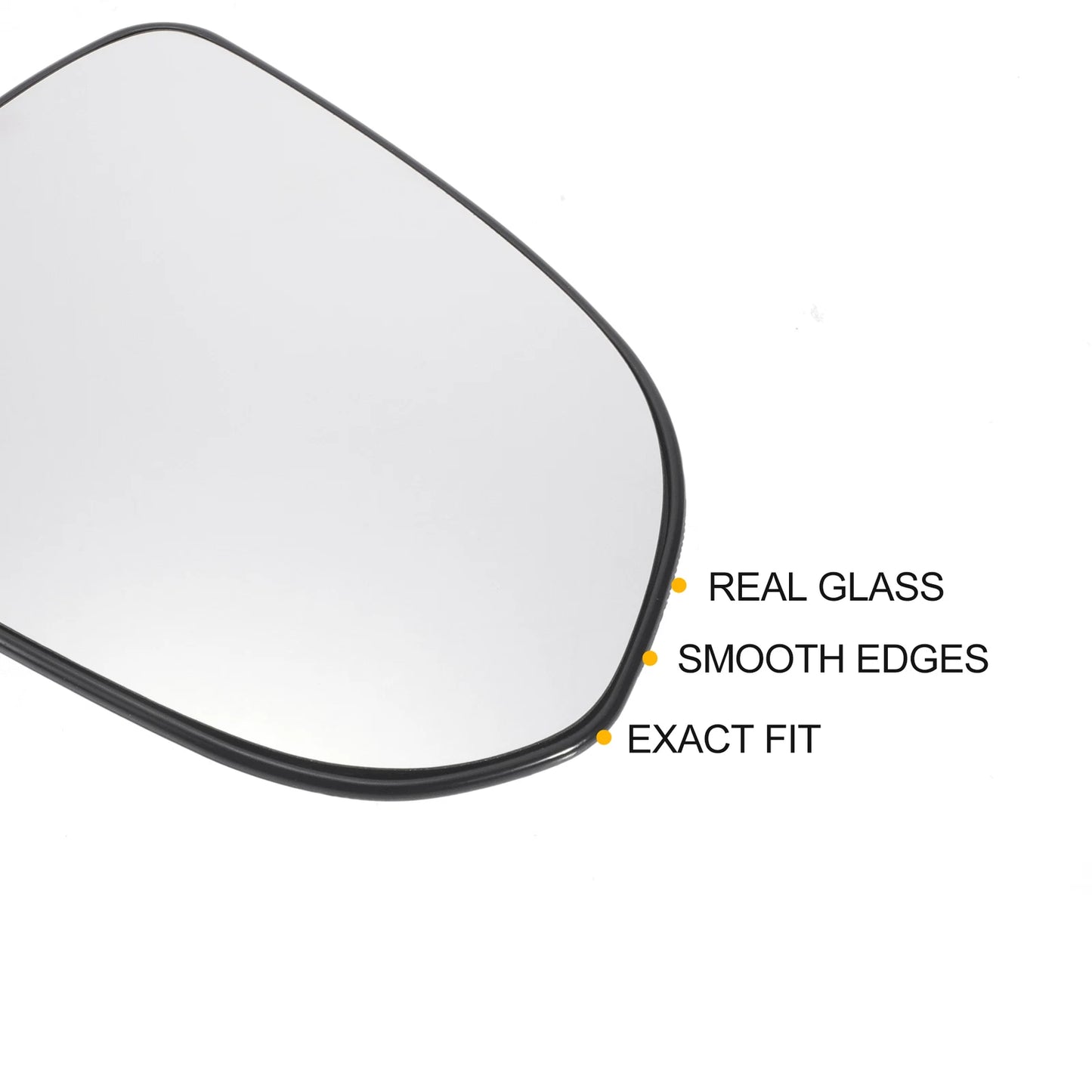 Right Side White Mirror Glass w/ Back Non-heated for Honda Jazz (2002-2004)