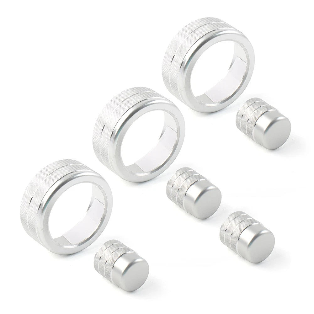 Knob Ring Cover Trim for Honda Civic 11th Gen 2022+ & CRV 2023-2024 Silver