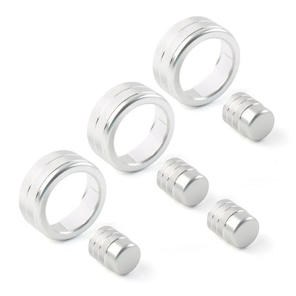Knob Ring Cover Trim for Honda Civic 11th Gen 2022+ & CRV 2023-2024 Silver