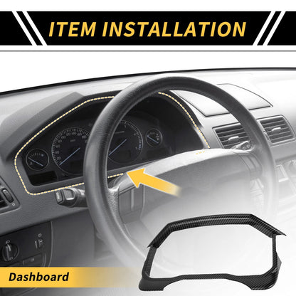 Carbon Fiber Dashboard Meter Panel Frame Cover for Toyota Tundra (2022-2024)