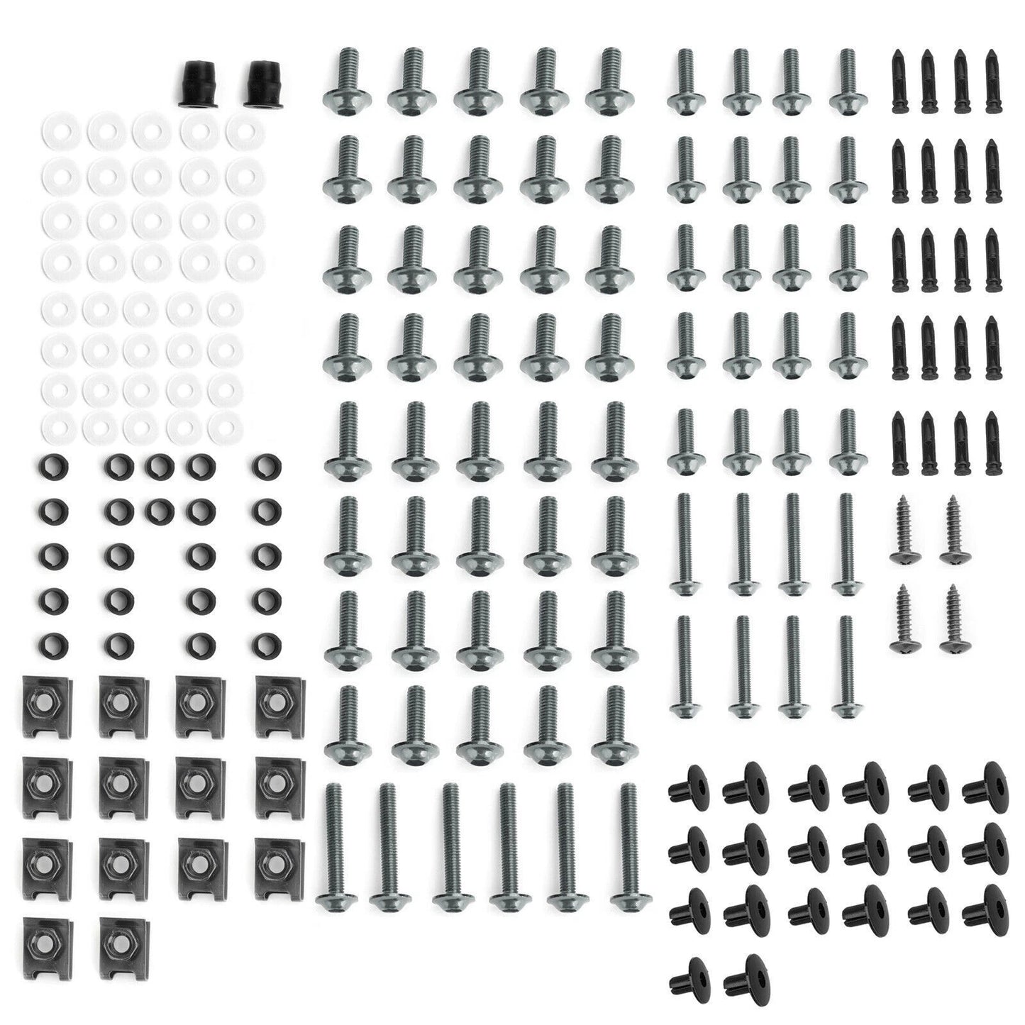 198 x Titanium Fairing Bolts & Clamps