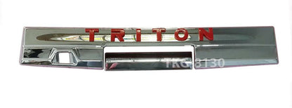 Tailgate Handle Cover Trim Red Chrome for Mitsubishi L200 Triton (2019-2020)