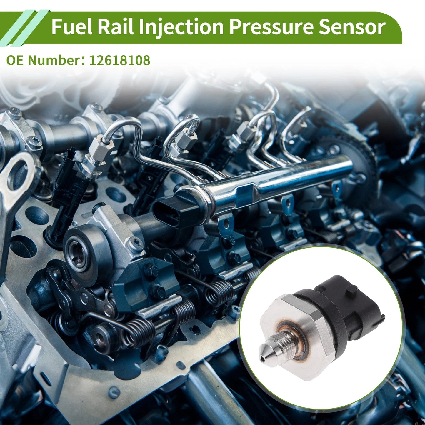 Fuel Injection Pressure Sensor 1 Pc for Buick Enclave (2012–2017)