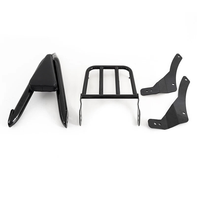Backrest Sissy Bar Luggage Rack for Yamaha V-Star XVS400 XVS650 (1998-2013)