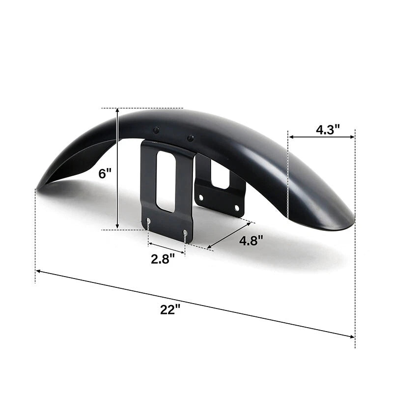 Unpainted Front Fender for Harley Sportster XL Iron 883 1200 XL883 XL1200