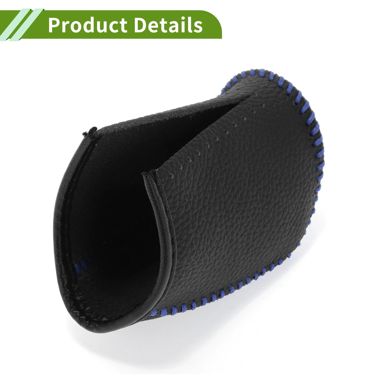 Pebbled Black Blue Car Gear Shift Knob Cover for Dodge Journey (2011-2020)