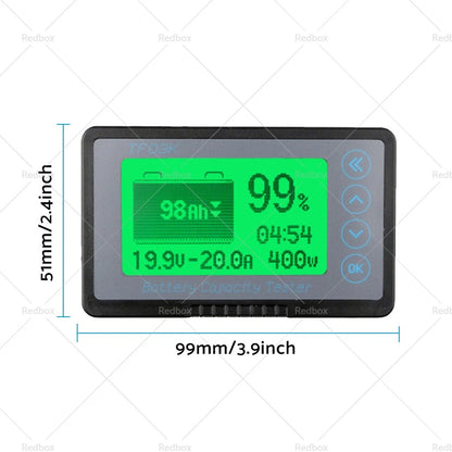 LCD Alarm Tester Capacity Display for Caravan 350A MAX 500A Lithium Battery