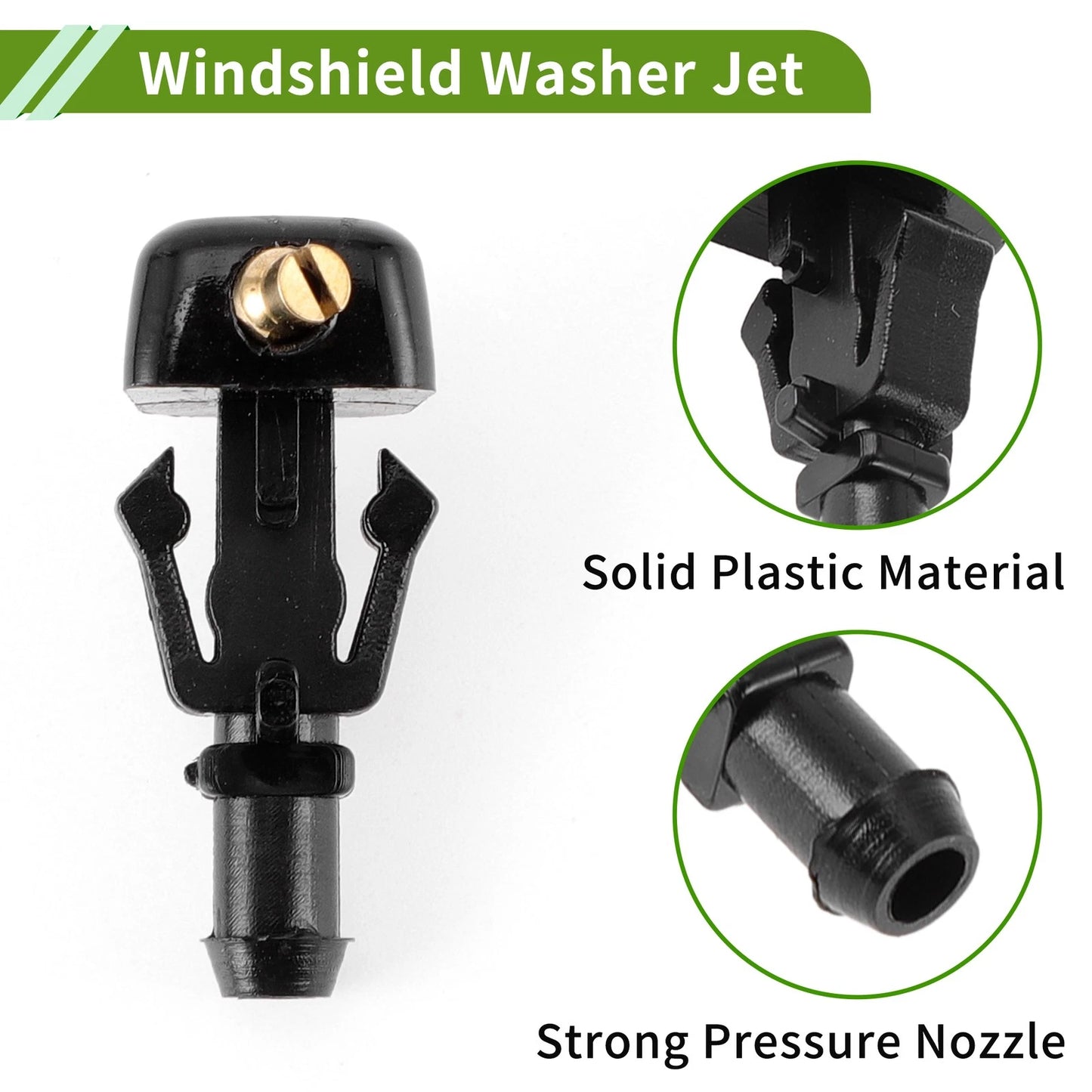 Windshield Washer Nozzle & Hose Connector for Ford (2003-2007)