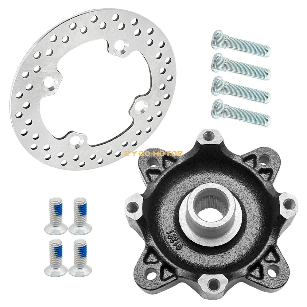 Front Wheel Hub & Disc Rotor for Polaris Ranger 800 Ranger Crew 800 (2009–2014)