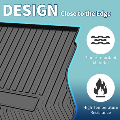 Flat Face Cargo Liner Rear Trunk Mat for Kia Forte (2018-2020) 1 Pc