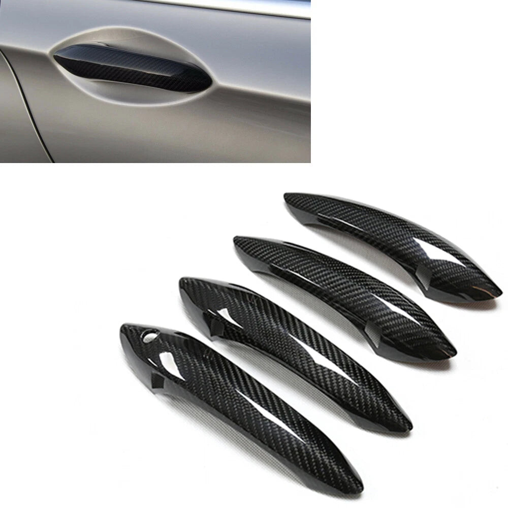 Carbon Fiber Door Handle Covers for BMW F10 F06 F12 F07 530i M5 M6 (2011-2017)
