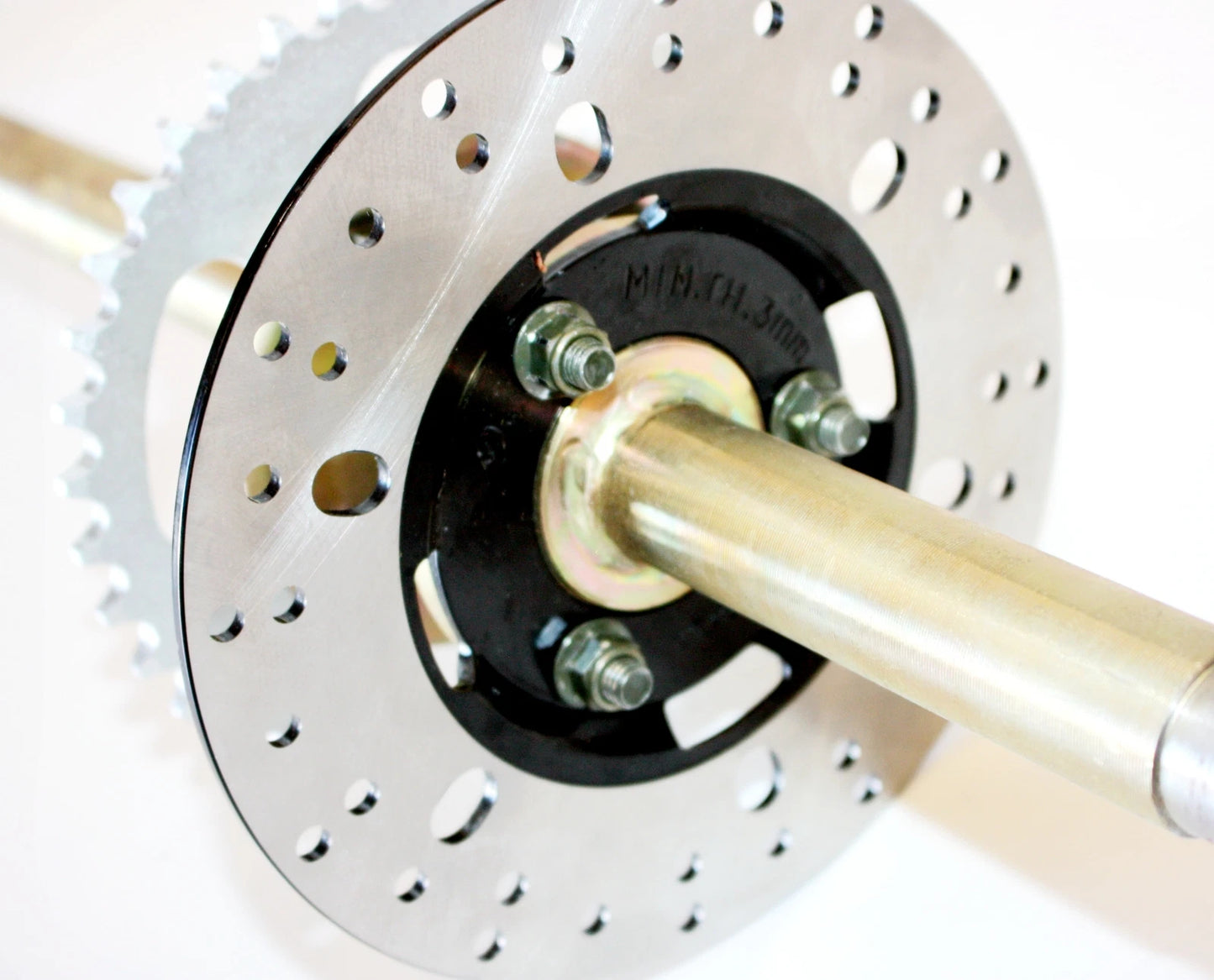 890mm Rear Axle Assembly, Sprocket & Rotor for KANDI 125cc Quad ATV