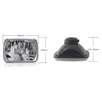 2 x Crystal Clear Lens Chrome Headlights for Mazda RX-7 FC3S (1986-1992)