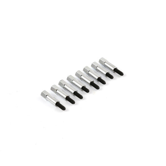 1" Chrome Mini Bolt Valve Cover Studs for Chevy SBC BBC - Set of 8